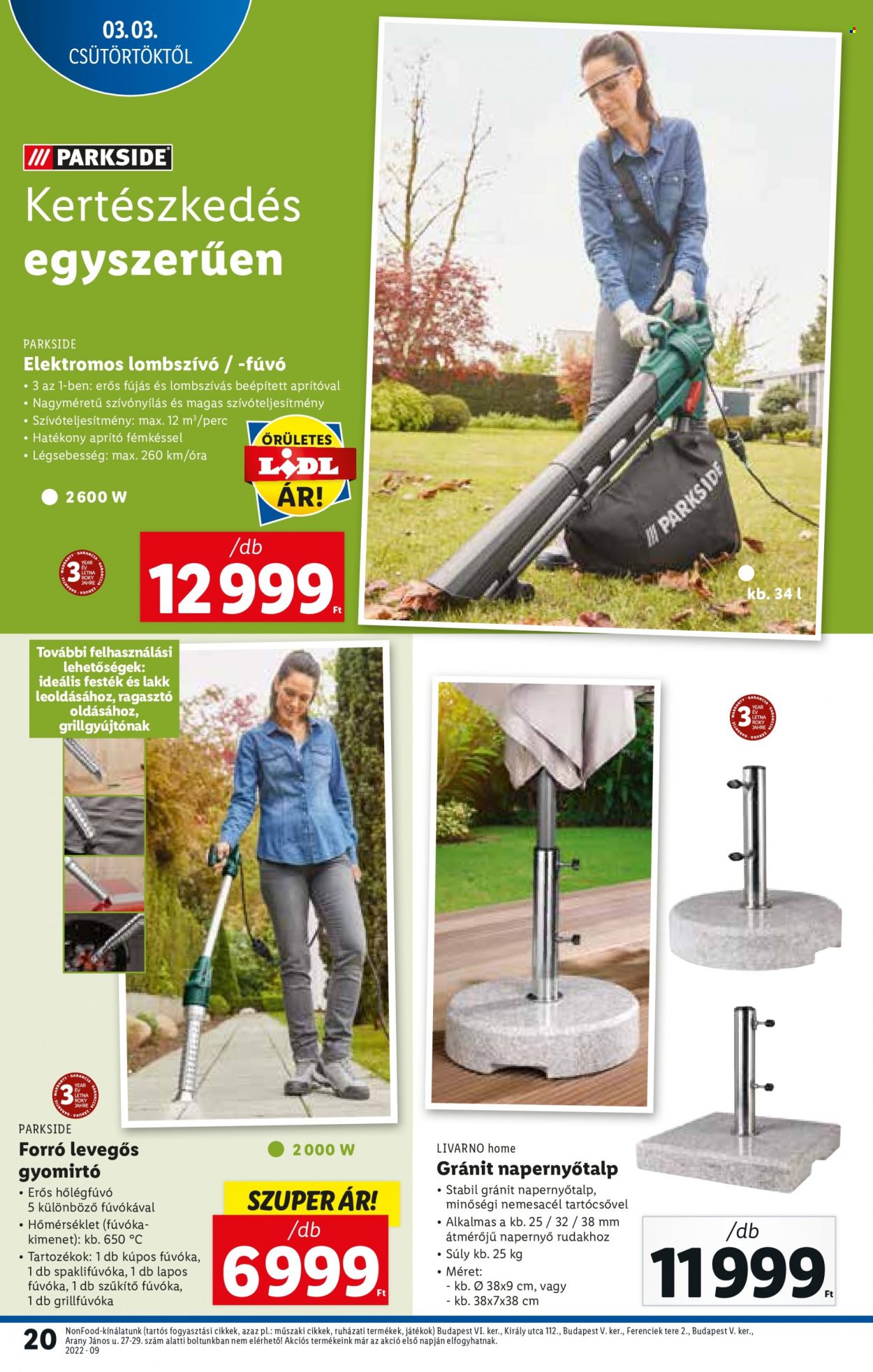 Lidl akciós újságok - 2022.03.03 - 2022.03.09. Oldal 20