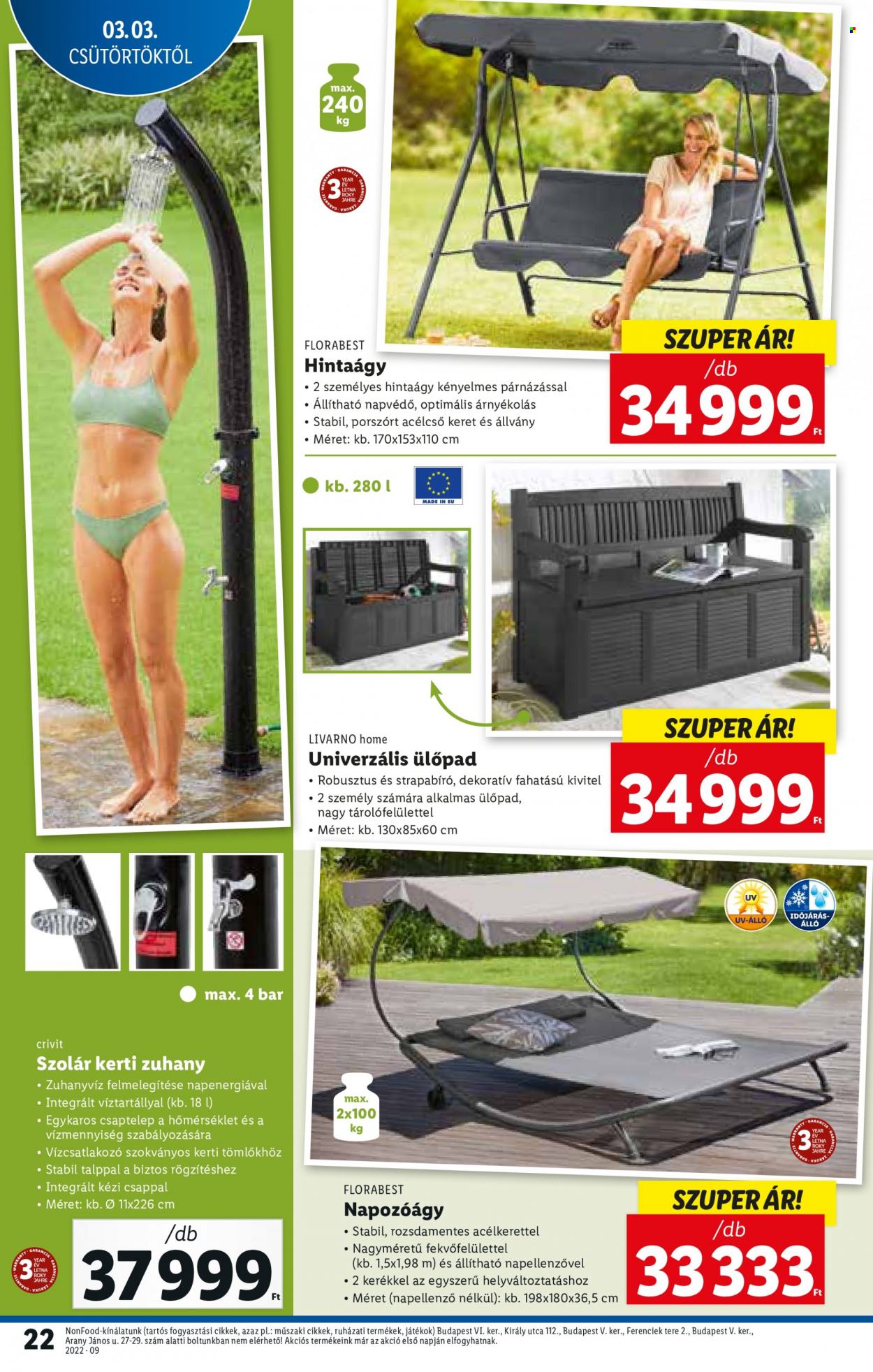 Lidl akciós újságok - 2022.03.03 - 2022.03.09. Oldal 22