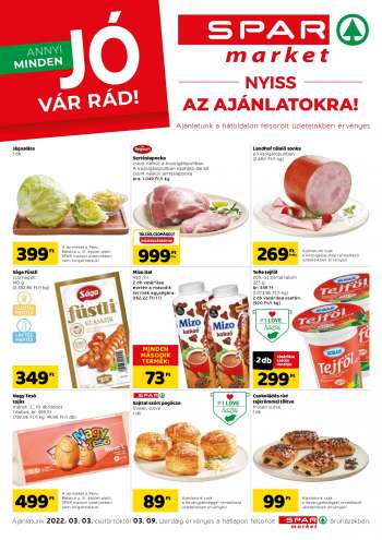 Újság SPAR market - 2022.03.03 - 2022.03.09.