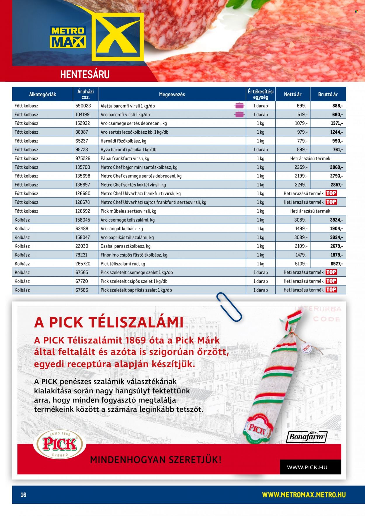 Metro akciós újságok - 2022.02.14 - 2022.05.15. Oldal 16