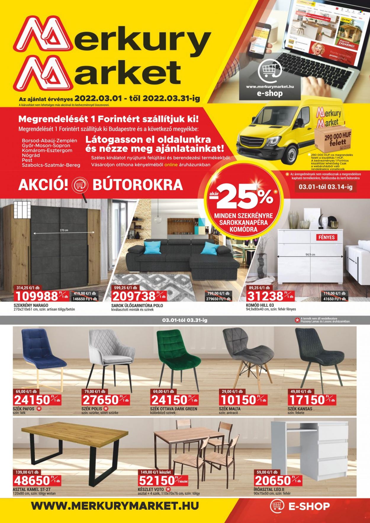 Merkury Market akciós újságok - 2022.03.01 - 2022.03.31. Oldal 1
