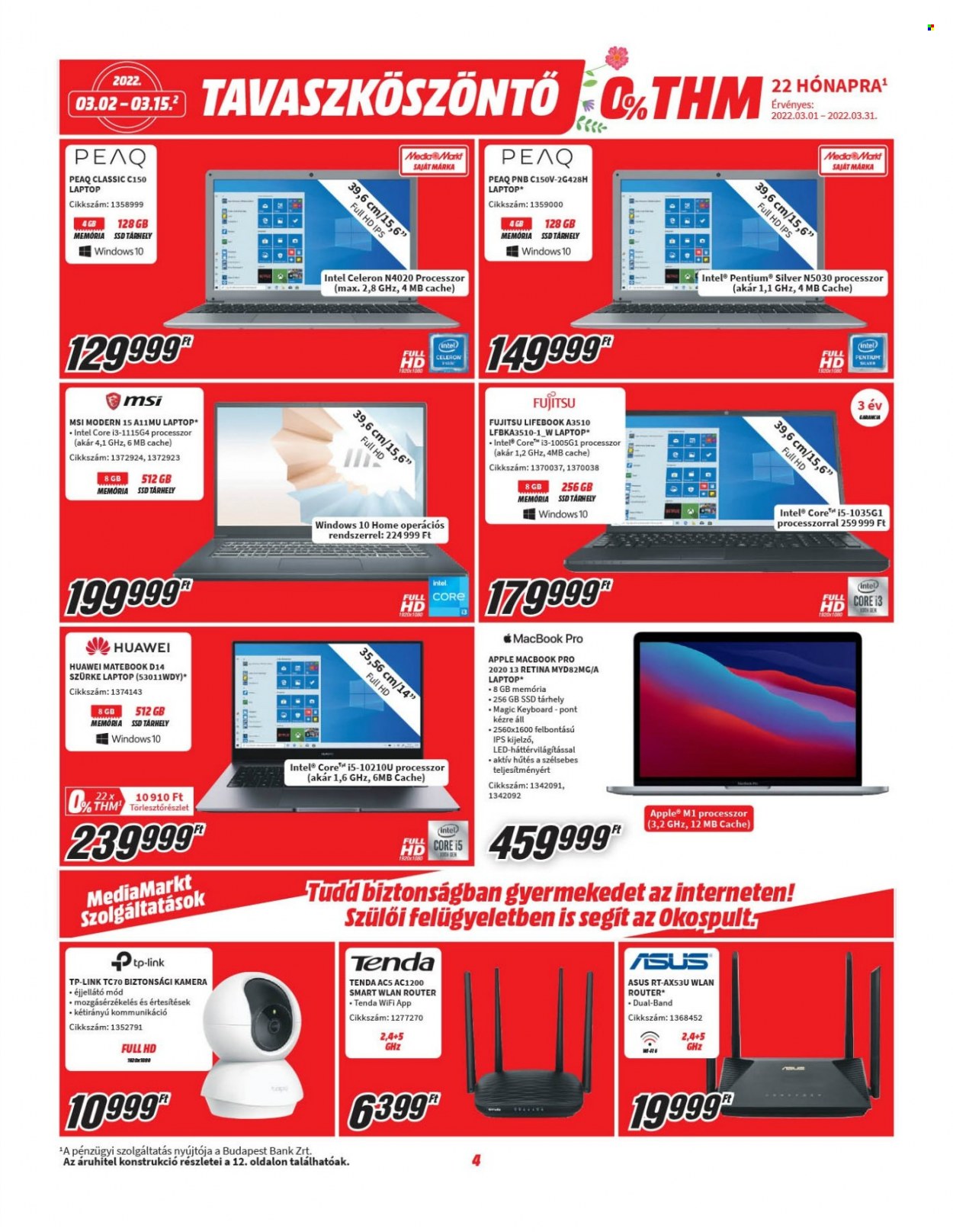 MediaMarkt akciós újságok - 2022.03.02 - 2022.03.15. Oldal 4