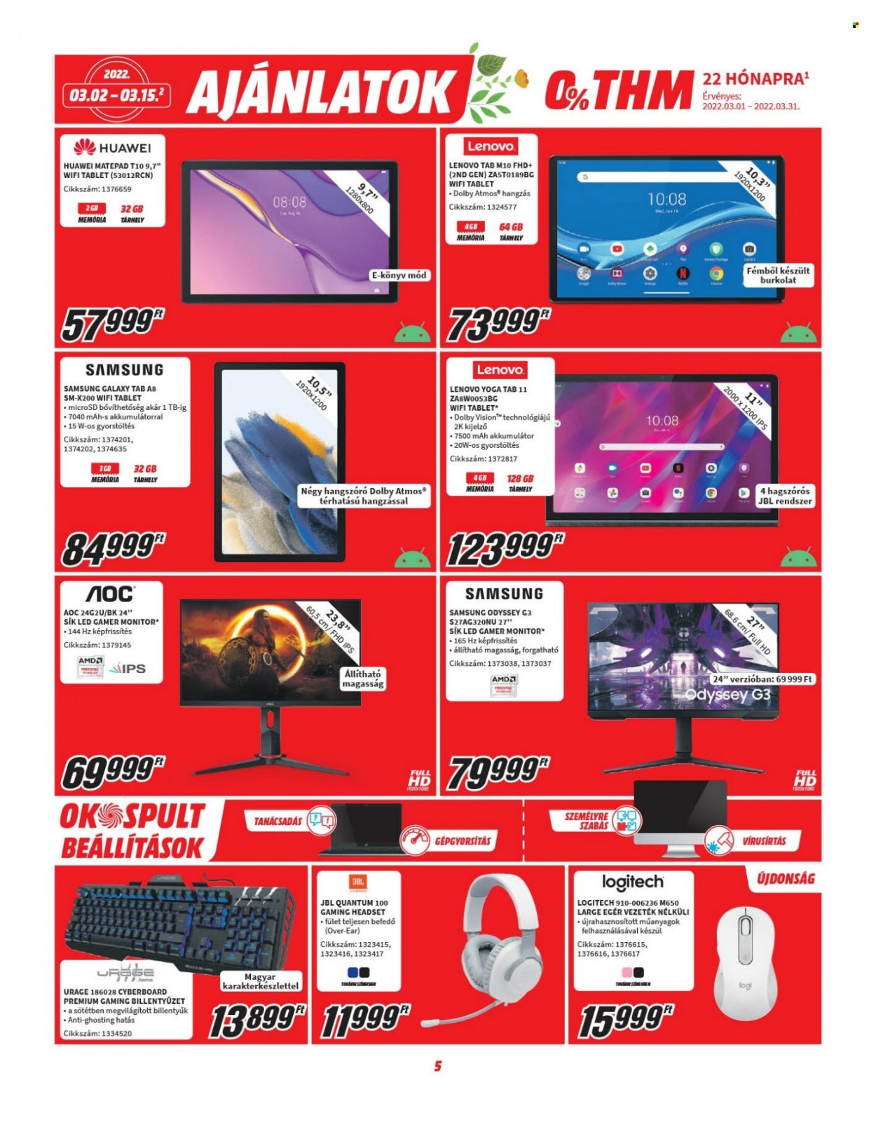 MediaMarkt akciós újságok - 2022.03.02 - 2022.03.15. Oldal 5