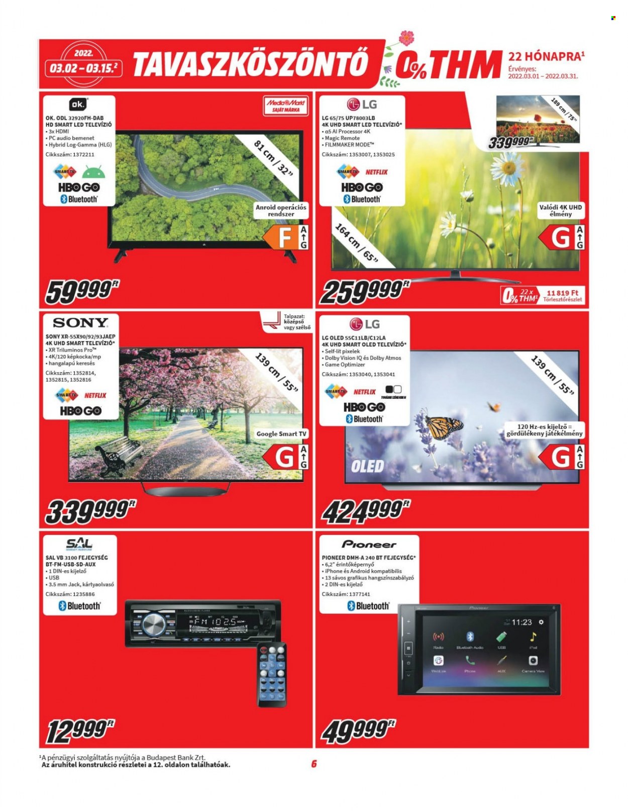 MediaMarkt akciós újságok - 2022.03.02 - 2022.03.15. Oldal 6