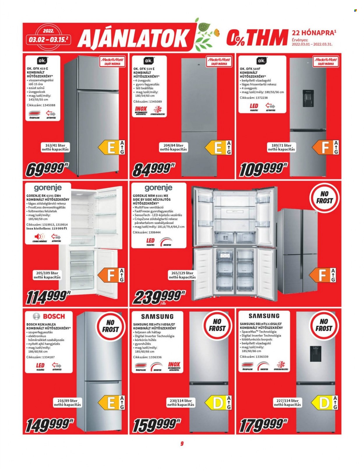 MediaMarkt akciós újságok - 2022.03.02 - 2022.03.15. Oldal 9