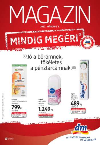 Újság dm drogerie markt.