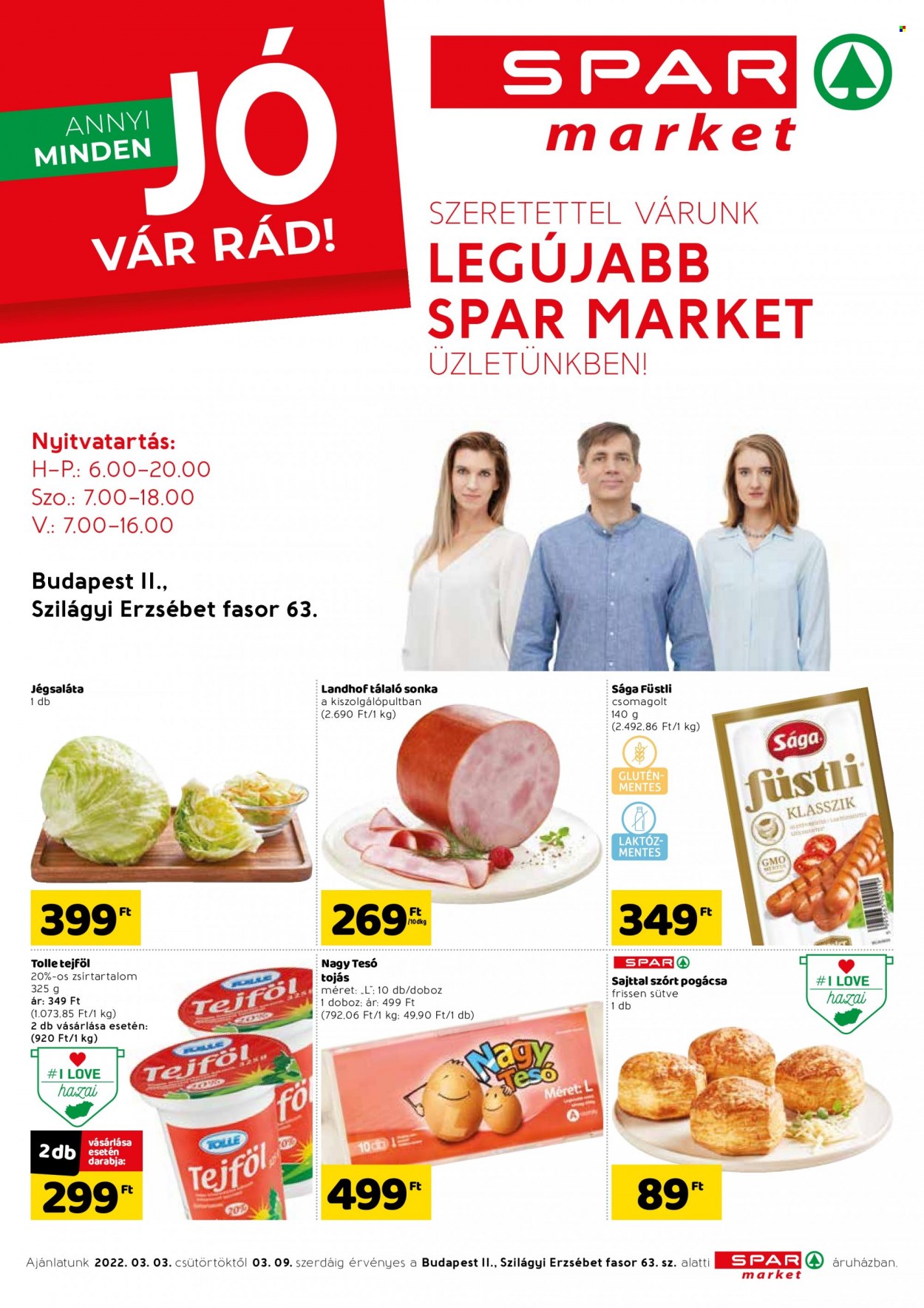 SPAR market akciós újságok - 2022.03.03 - 2022.03.09. Oldal 1