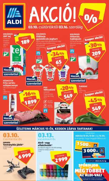 Újság Aldi - 2022.03.10 - 2022.03.16.
