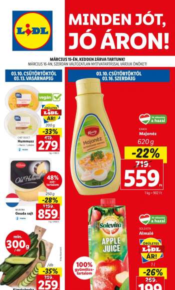 Újság Lidl - 2022.03.10 - 2022.03.16.