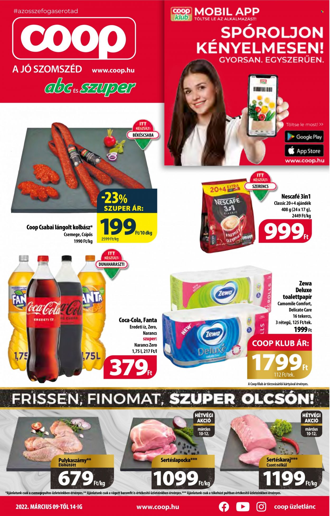 Coop akciós újságok - 2022.03.09 - 2022.03.14. Oldal 1