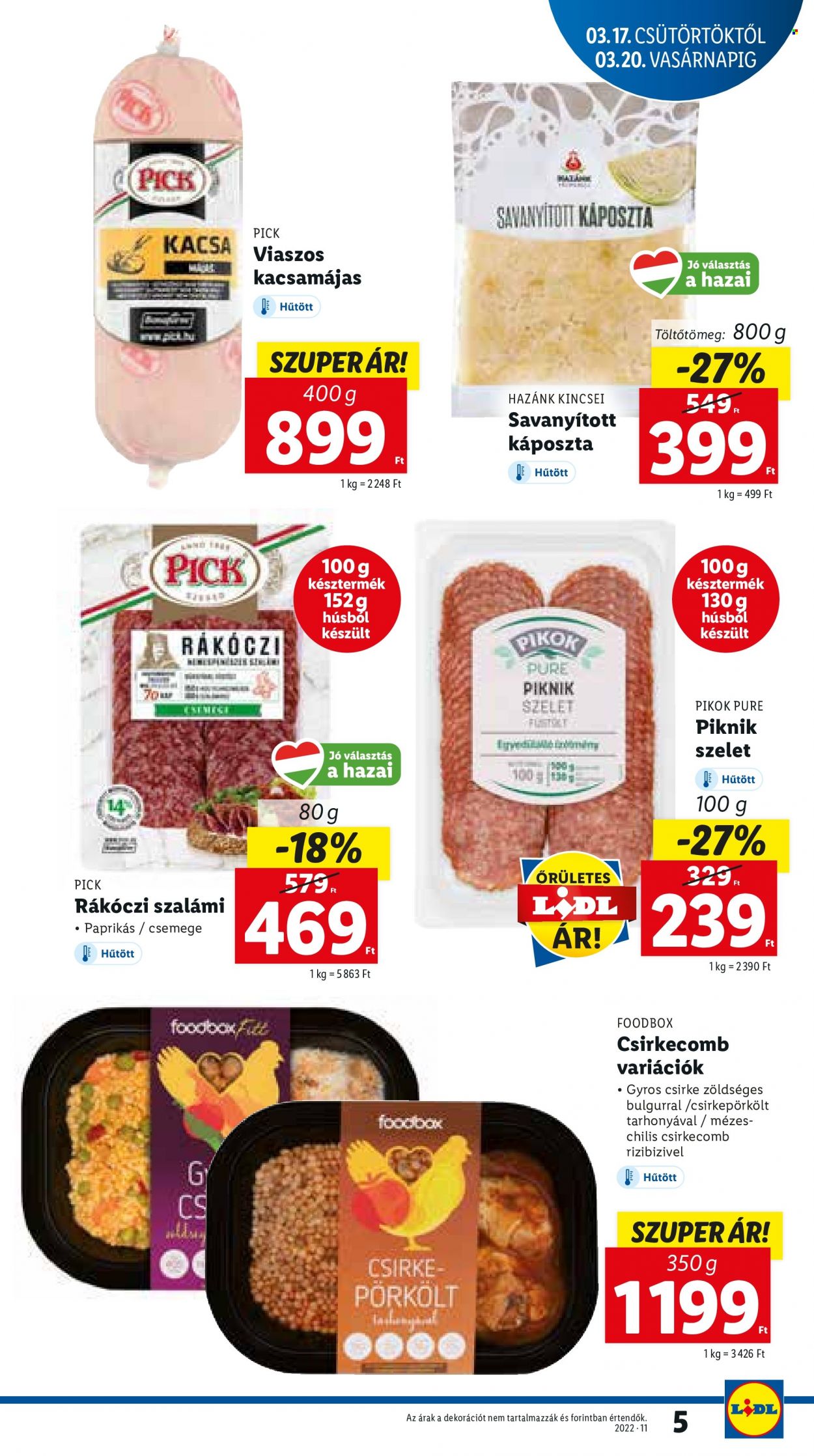Lidl akciós újságok - 2022.03.17 - 2022.03.23. Oldal 5