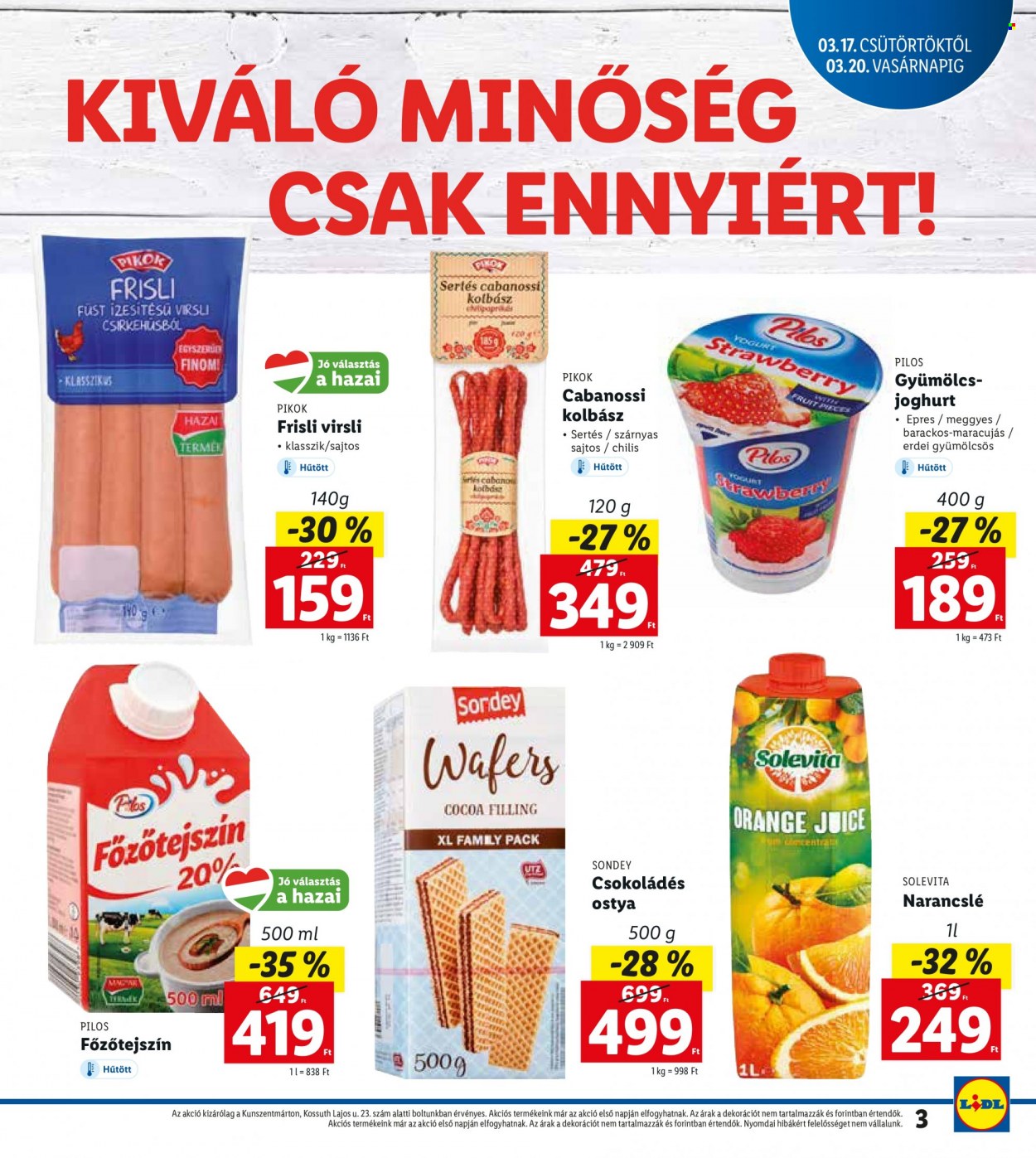 Lidl akciós újságok - 2022.03.17 - 2022.03.20. Oldal 3
