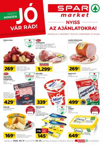 Újság SPAR market - 2022.03.17 - 2022.03.23.