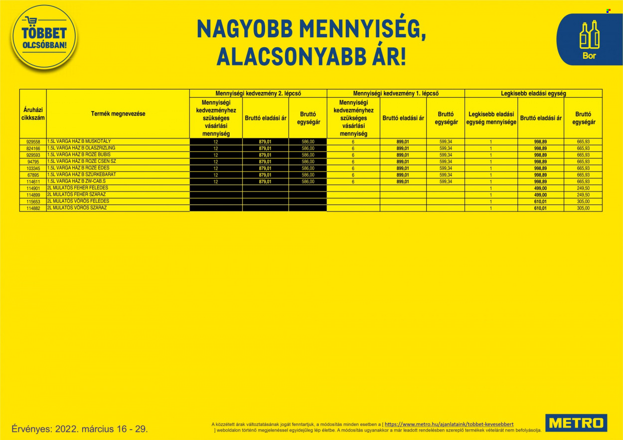 Metro akciós újságok - 2022.03.16 - 2022.03.29. Oldal 39