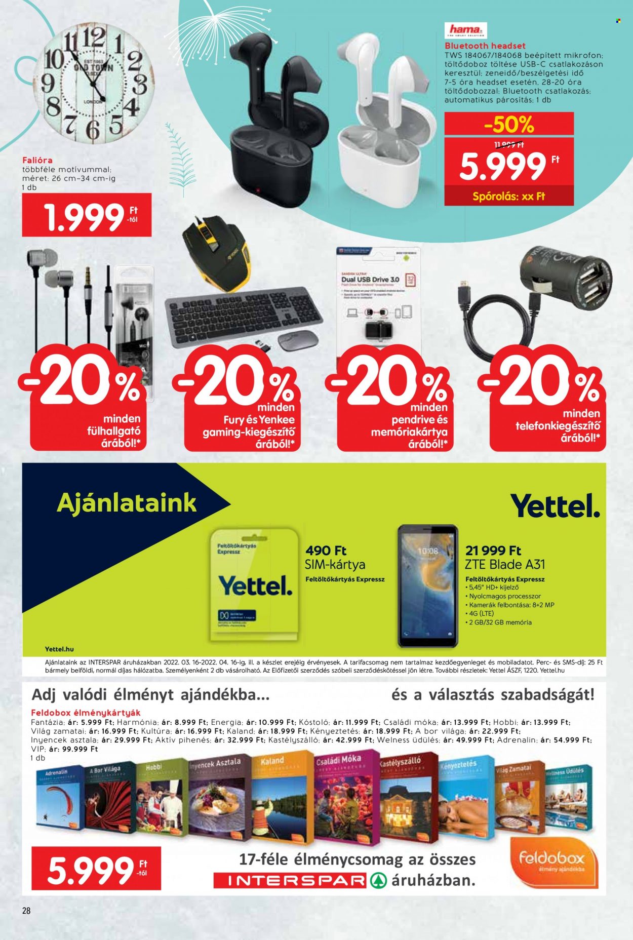 INTERSPAR akciós újságok - 2022.03.16 - 2022.04.16. Oldal 28