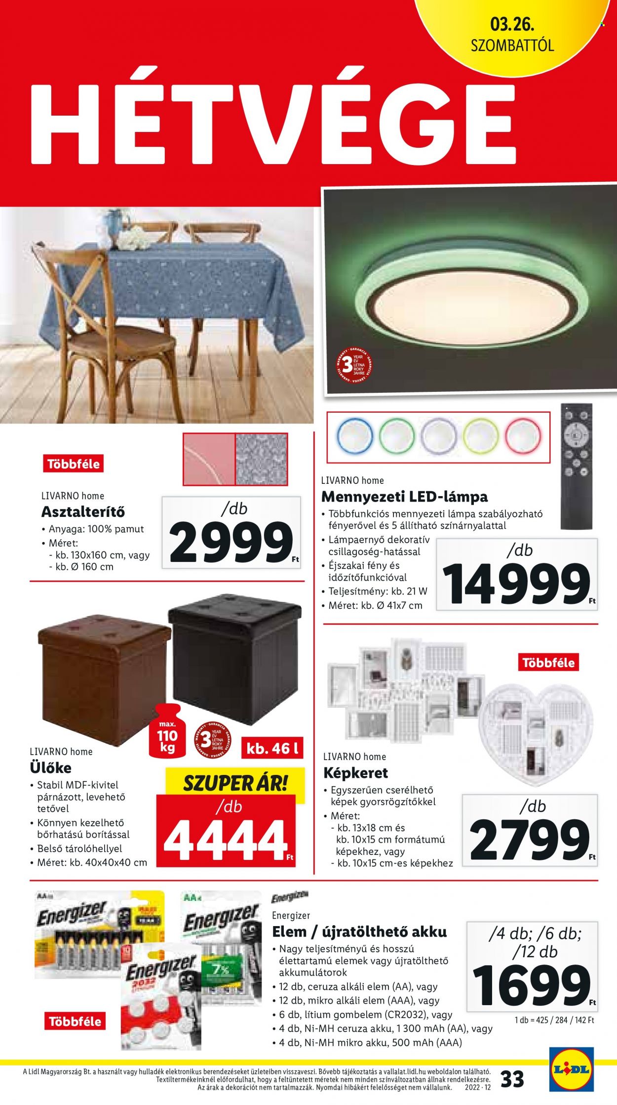 Lidl akciós újságok - 2022.03.24 - 2022.03.30. Oldal 33