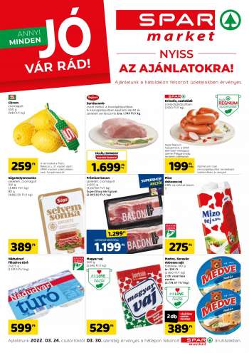 Újság SPAR market - 2022.03.24 - 2022.03.30.