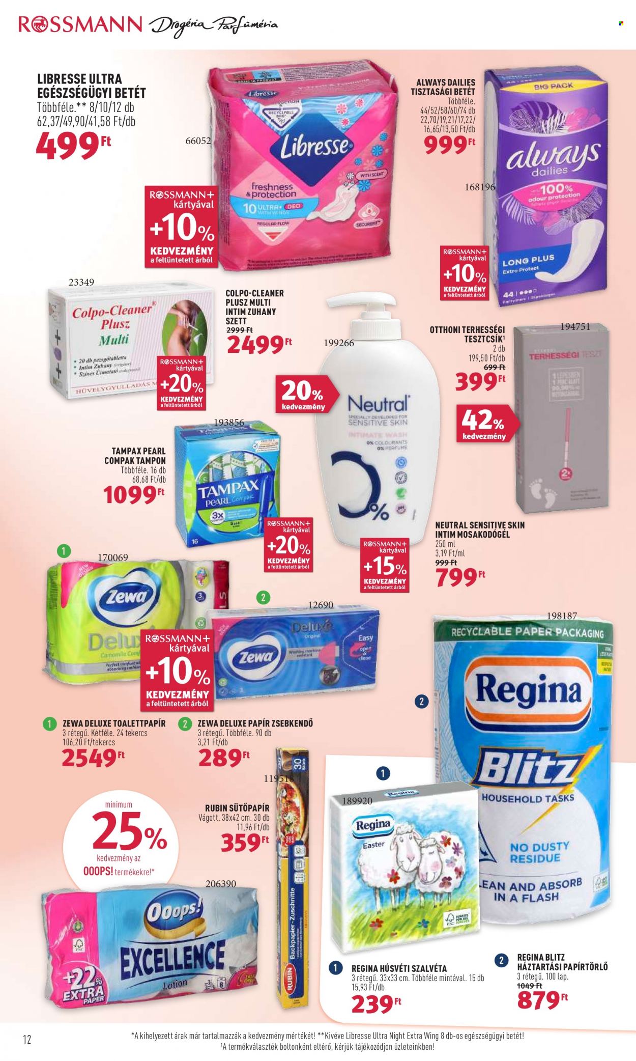 Rossmann akciós újságok - 2022.03.28 - 2022.04.01. Oldal 12