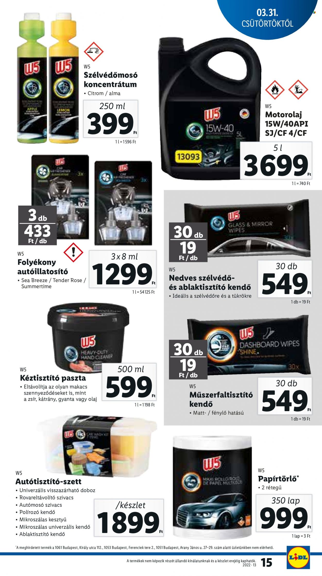 Lidl akciós újságok - 2022.03.31 - 2022.04.06. Oldal 15