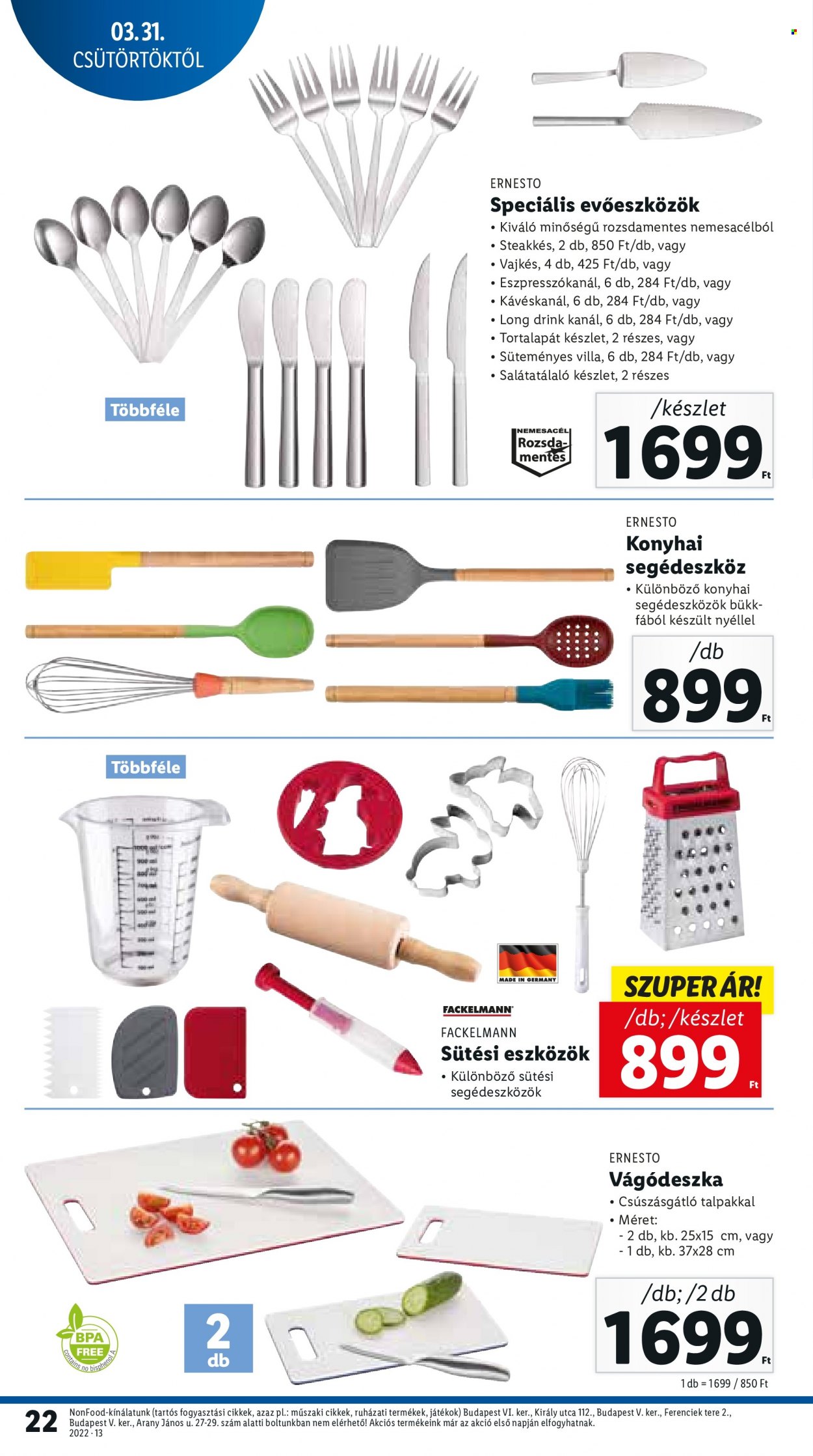 Lidl akciós újságok - 2022.03.31 - 2022.04.06. Oldal 22