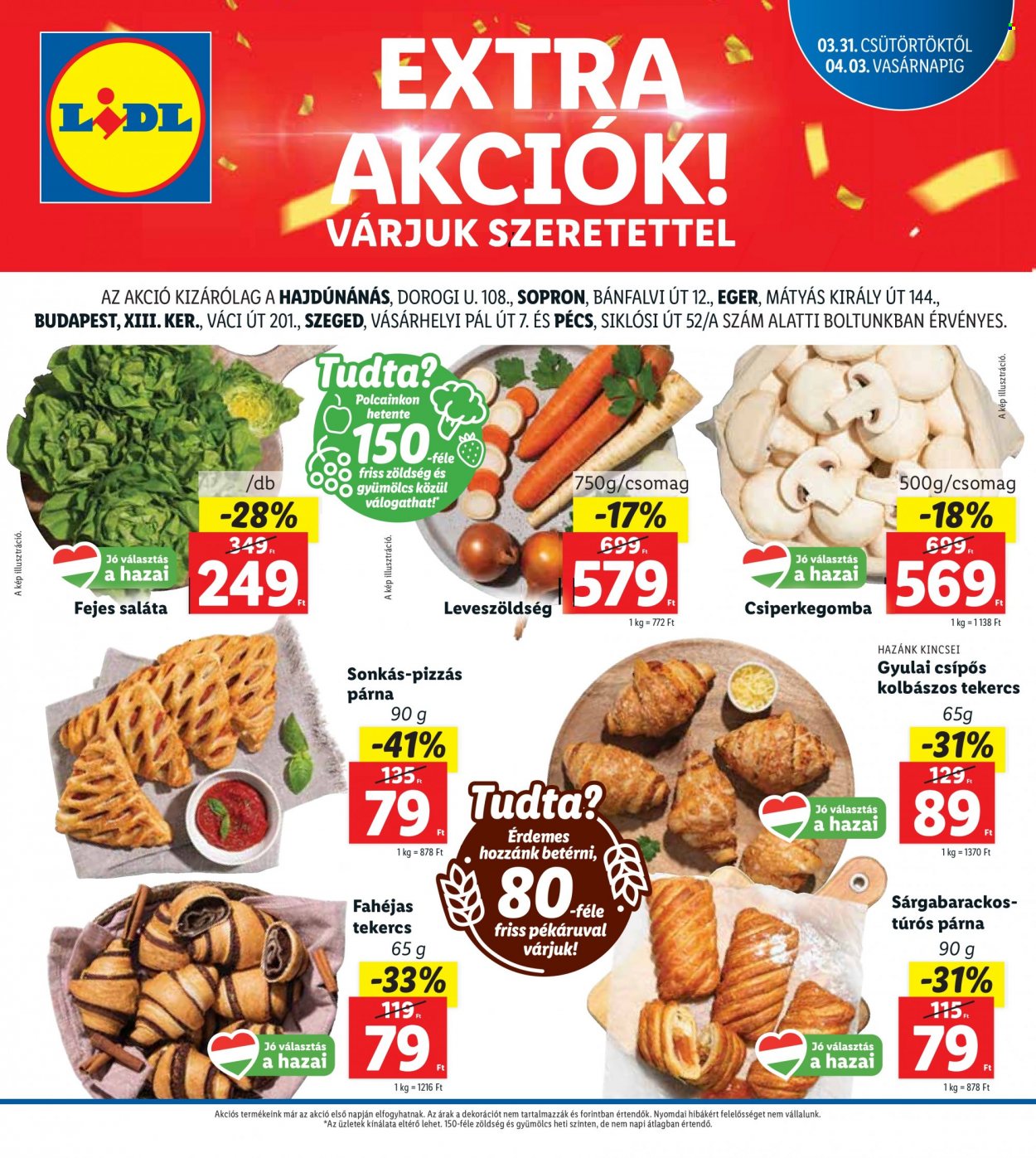 Lidl akciós újságok - 2022.03.31 - 2022.04.03. Oldal 1