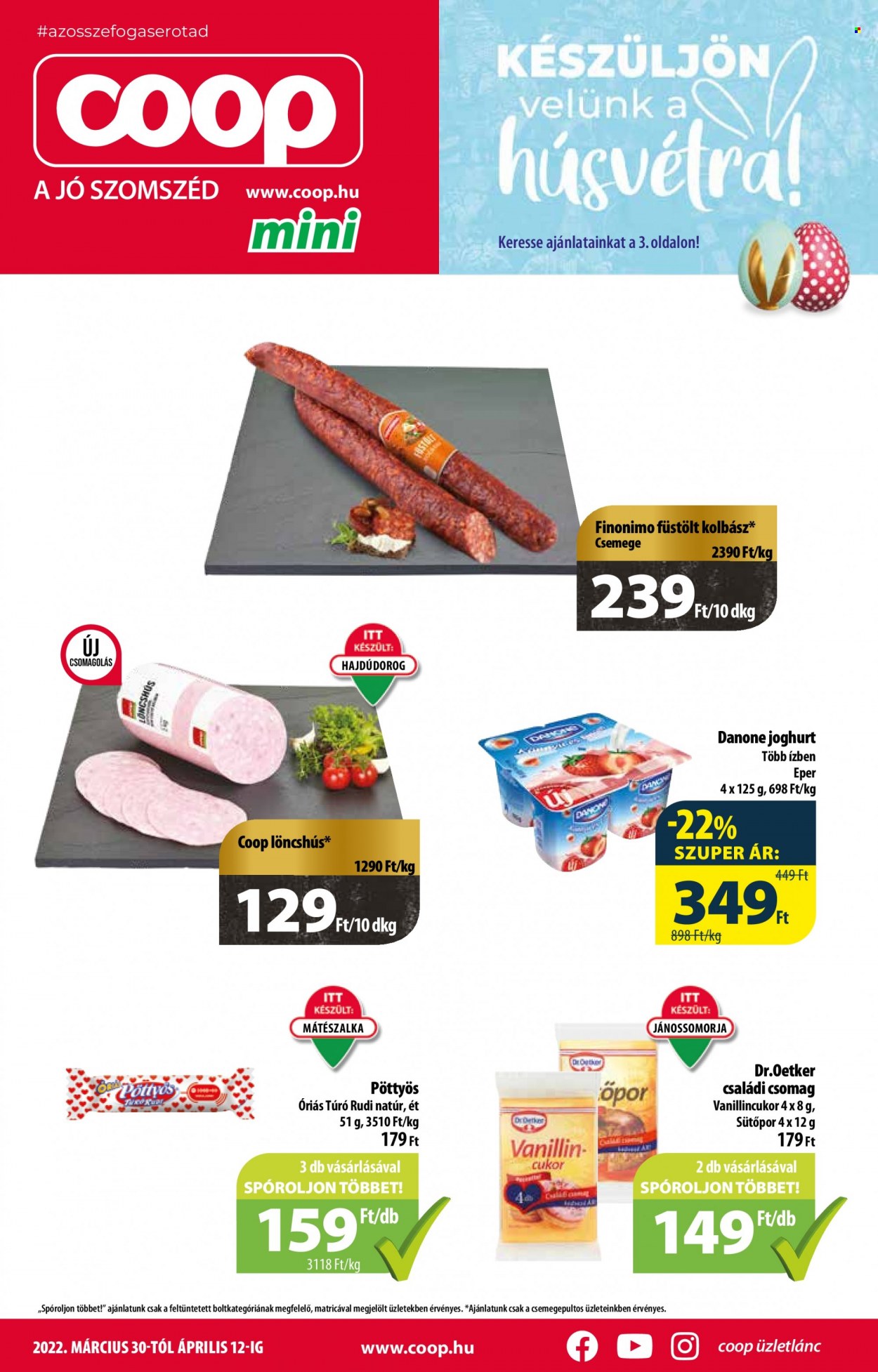 Coop akciós újságok - 2022.03.30 - 2022.04.12. Oldal 1