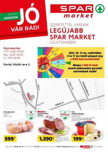 Újság SPAR market - 2022.03.31 - 2022.04.06.