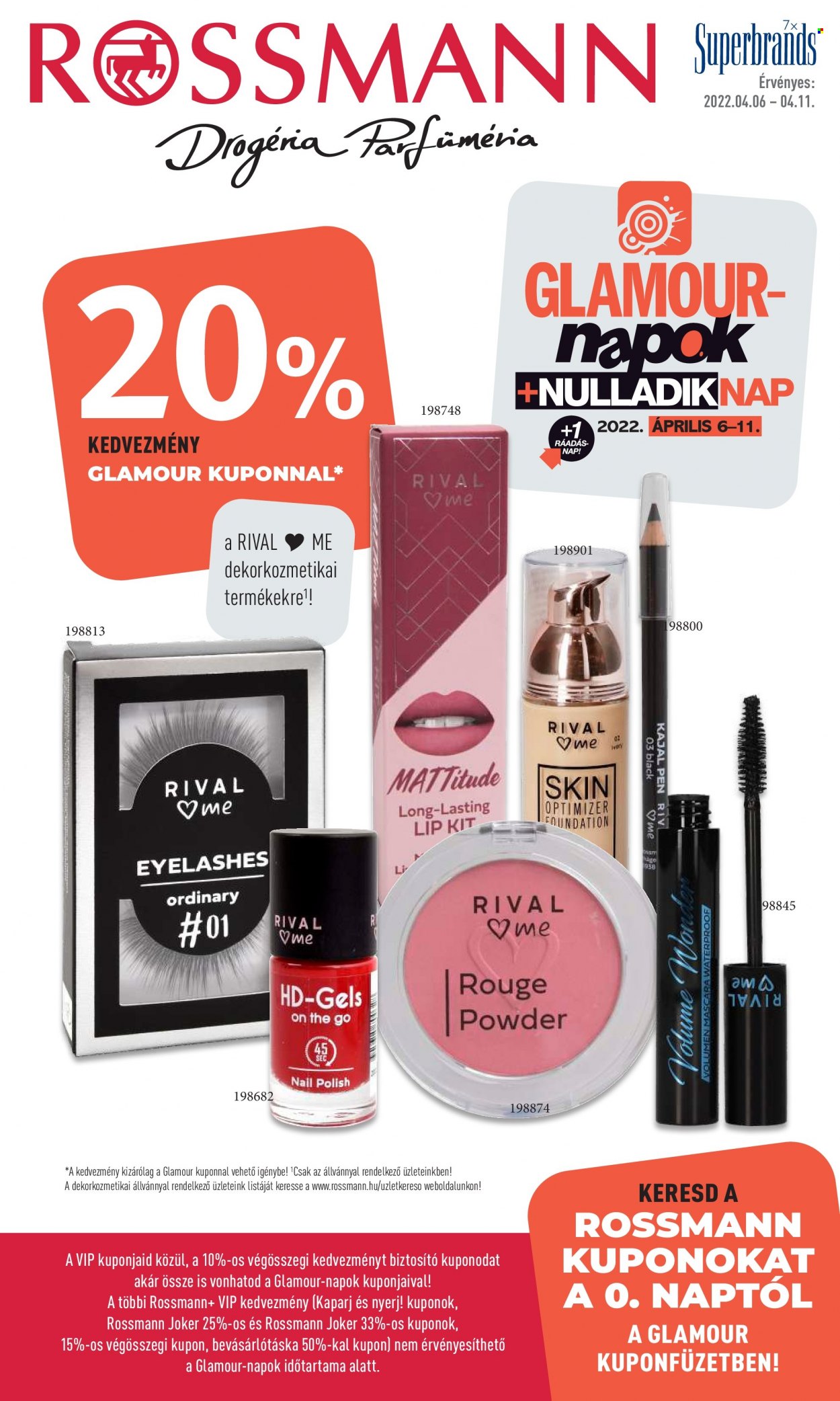 Rossmann akciós újságok - 2022.04.06 - 2022.04.11. Oldal 1