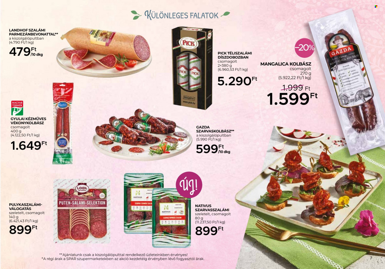 SPAR akciós újságok - 2022.03.30 - 2022.04.16. Oldal 7