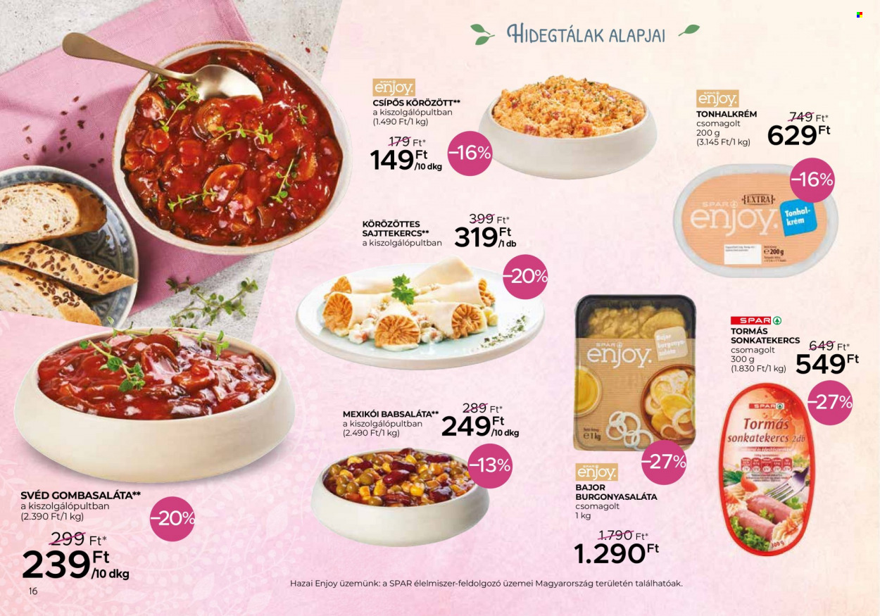 SPAR akciós újságok - 2022.03.30 - 2022.04.16. Oldal 16