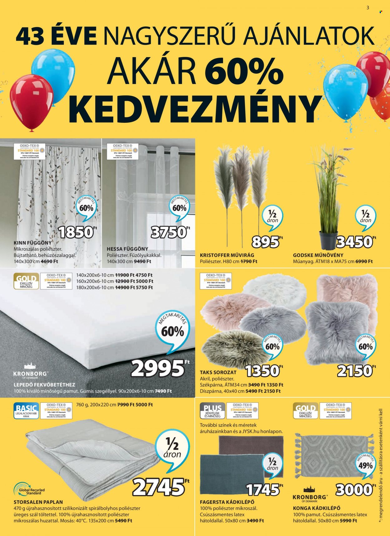 JYSK akciós újságok - 2022.03.31 - 2022.04.13. Oldal 3