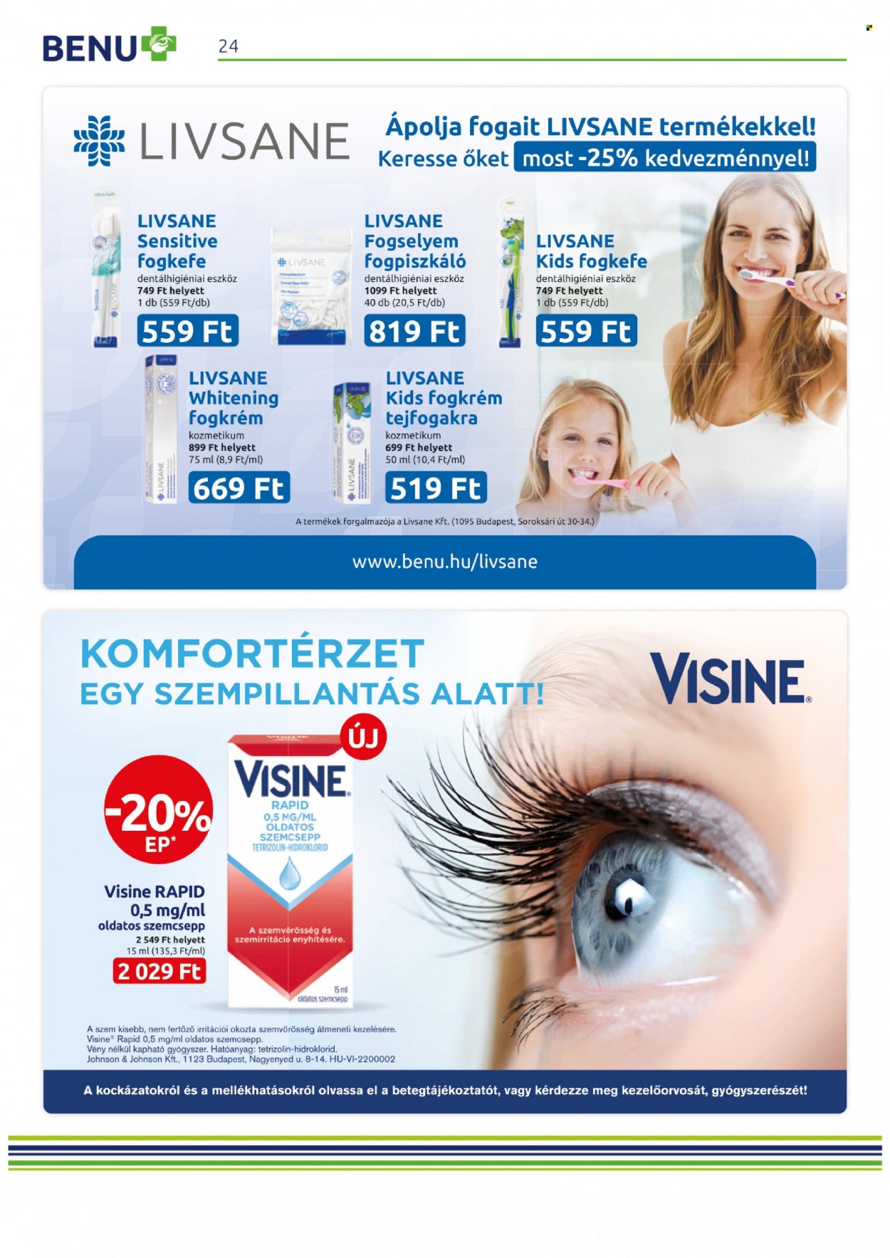 BENU Gyógyszertár akciós újságok - 2022.04.01 - 2022.04.30. Oldal 24