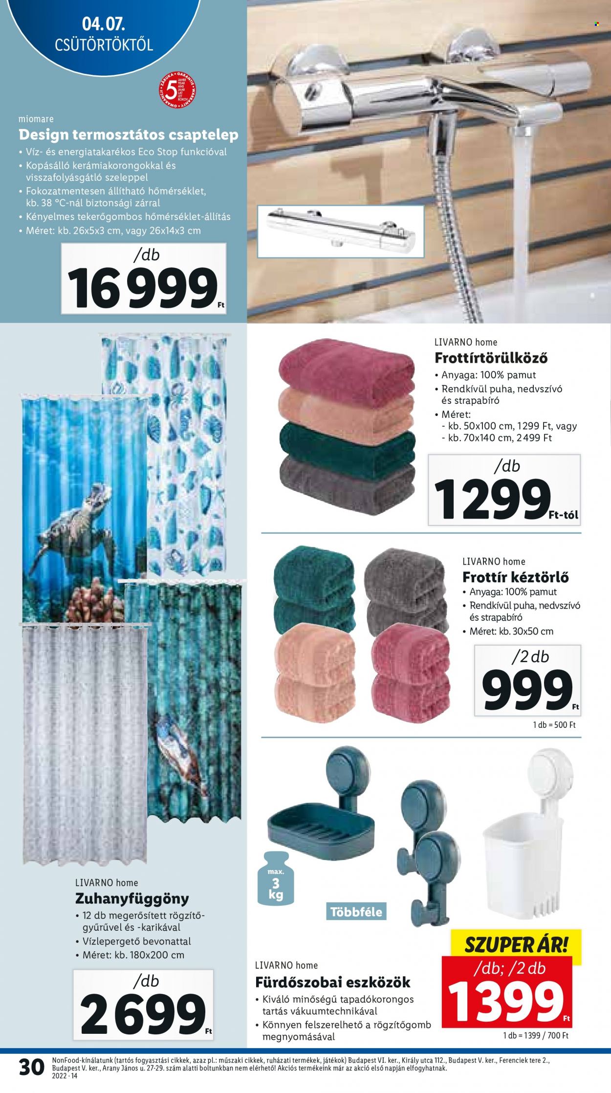 Lidl akciós újságok - 2022.04.07 - 2022.04.12. Oldal 30