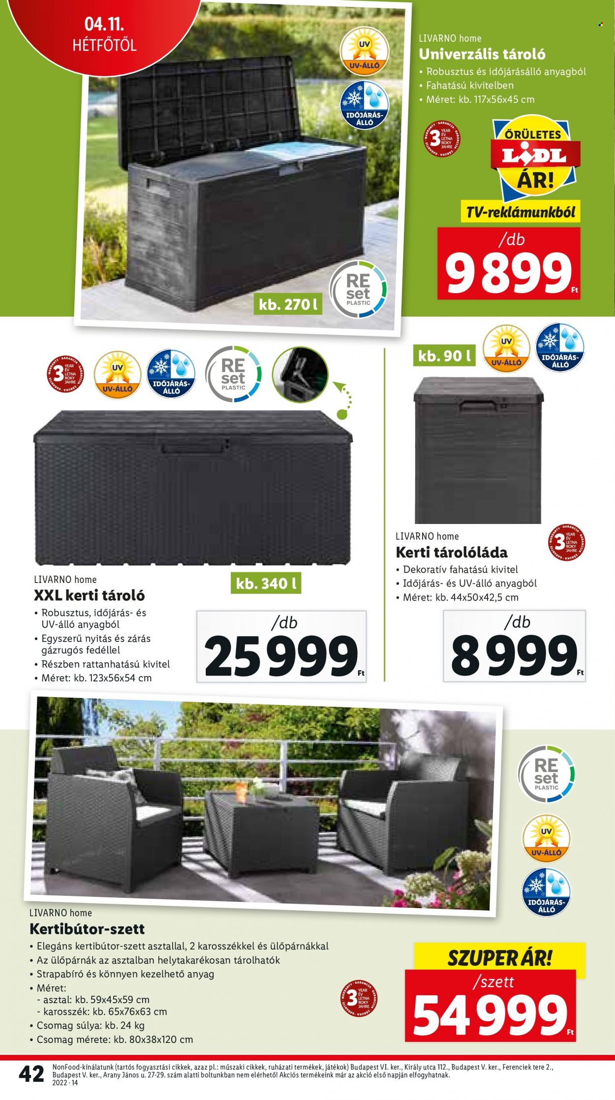 Lidl akciós újságok - 2022.04.07 - 2022.04.12. Oldal 42