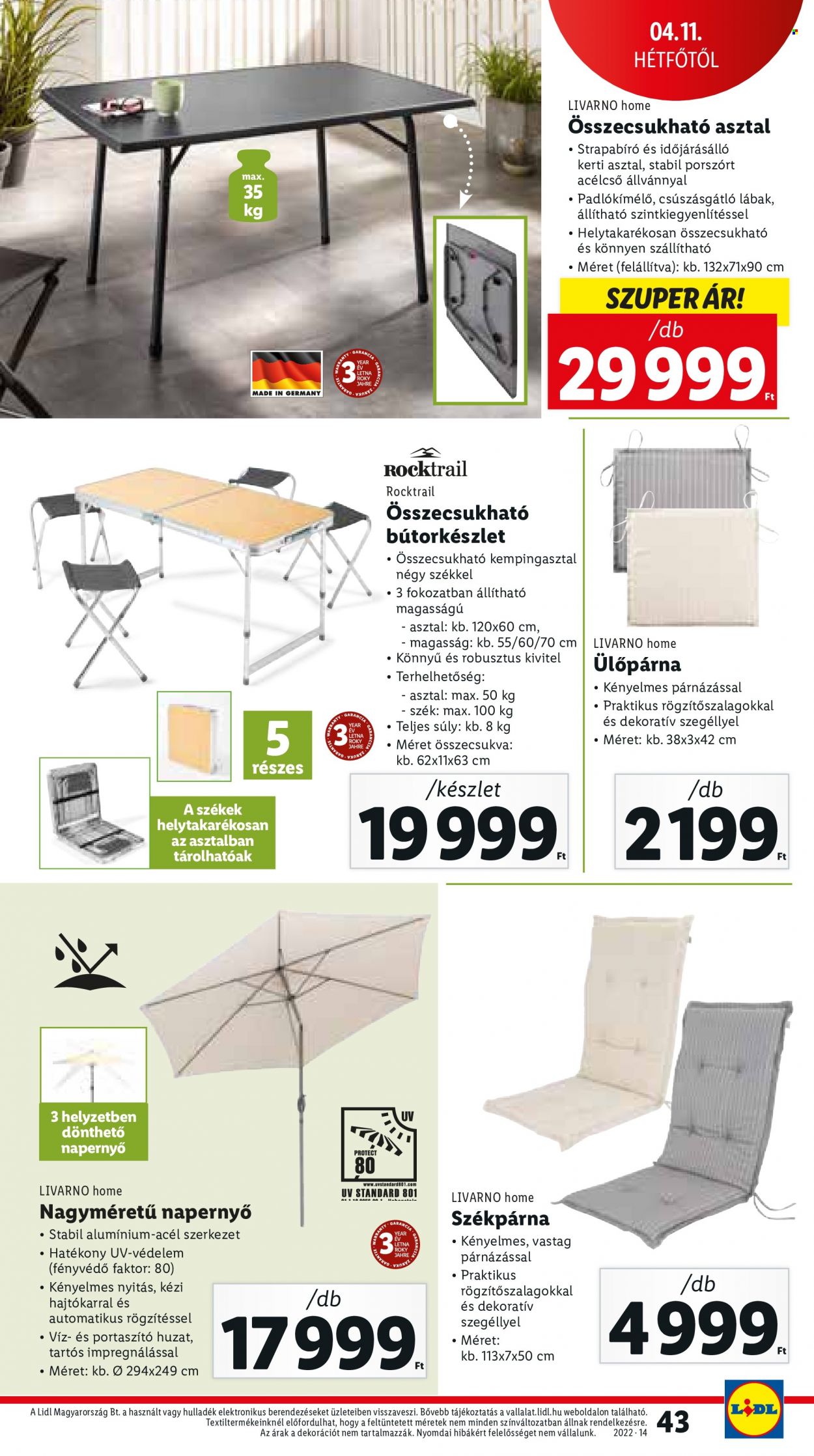 Lidl akciós újságok - 2022.04.07 - 2022.04.12. Oldal 43