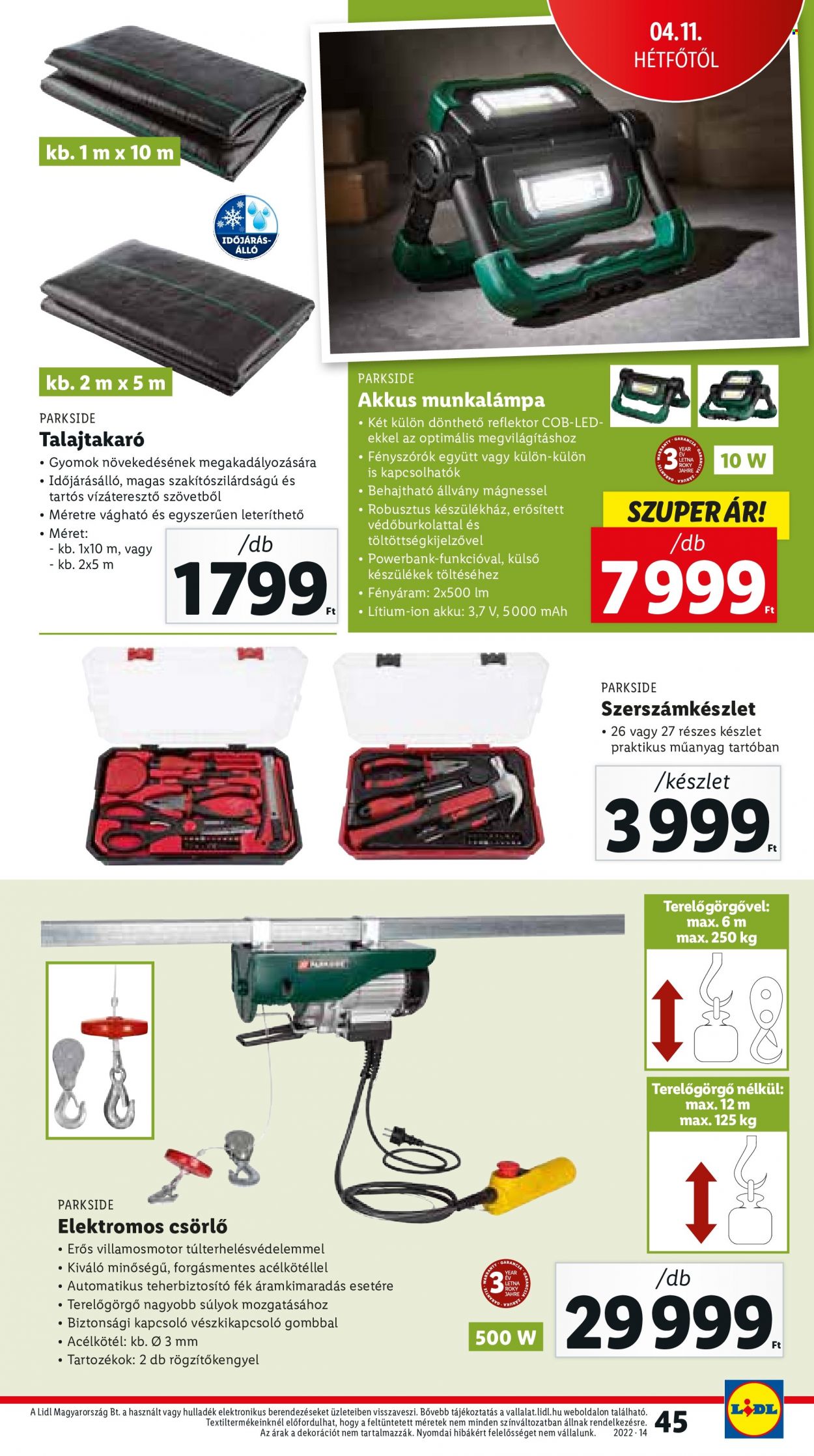 Lidl akciós újságok - 2022.04.07 - 2022.04.12. Oldal 45