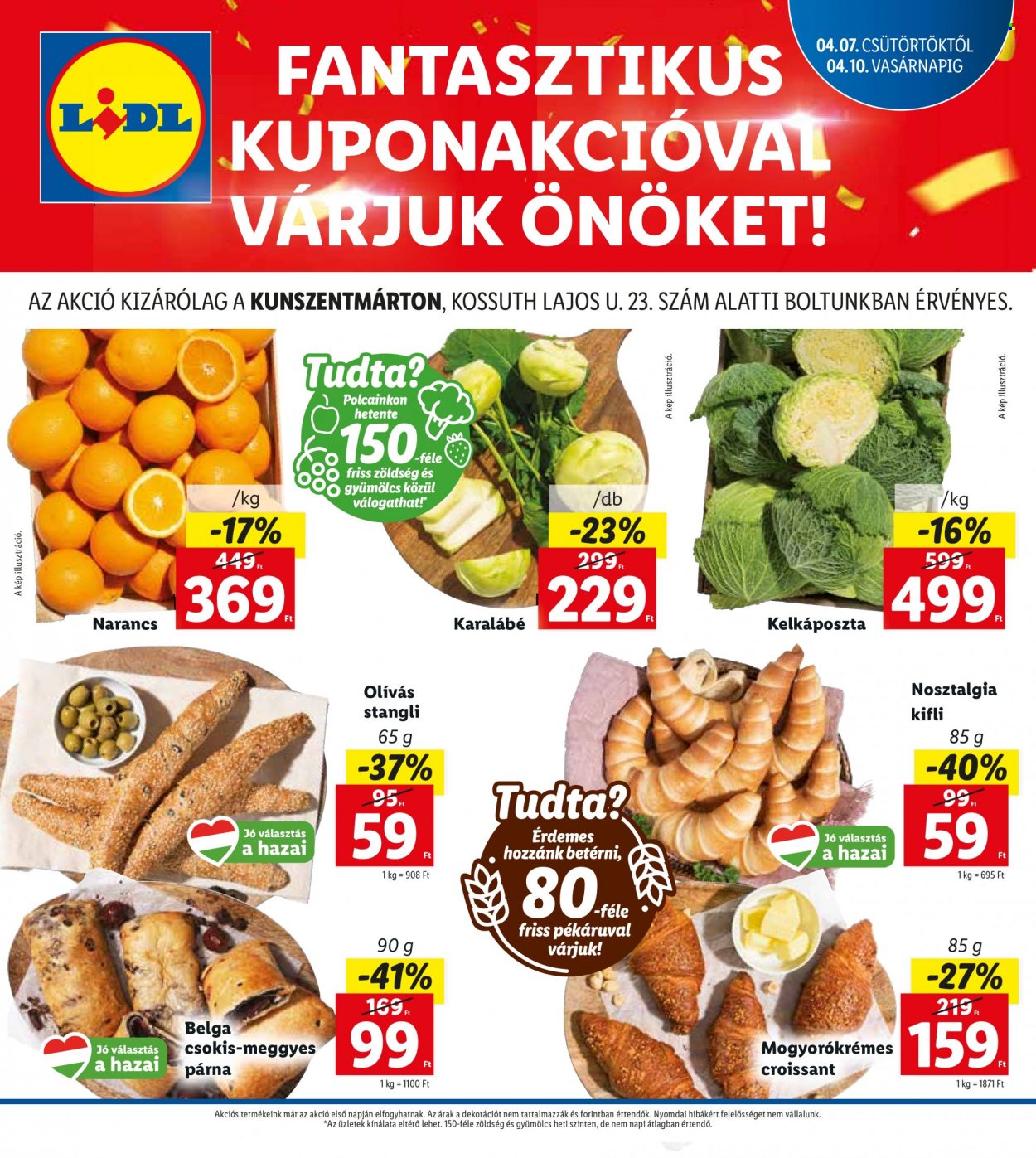 Lidl akciós újságok - 2022.04.07 - 2022.04.10. Oldal 1