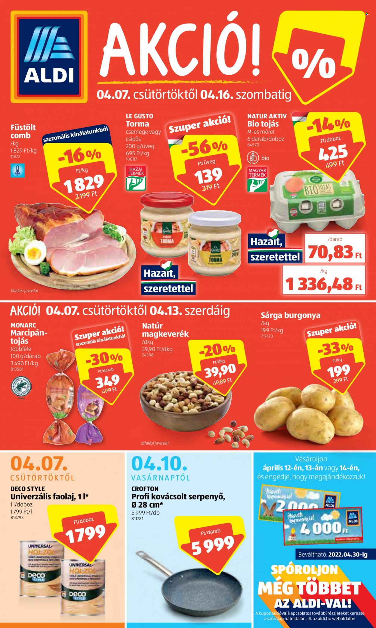 Aldi akciós újságok - 2022.04.07 - 2022.04.16. Oldal 1