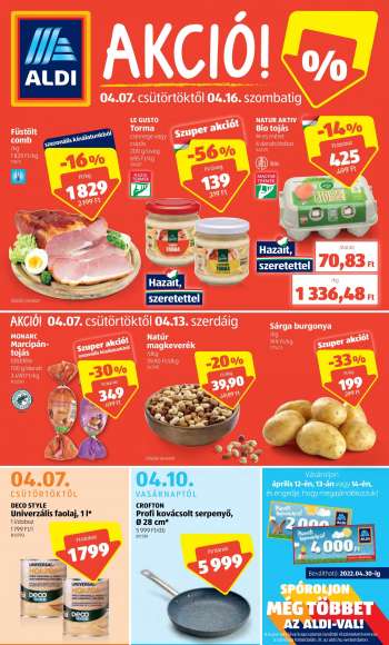 Újság Aldi - 2022.04.07 - 2022.04.16.