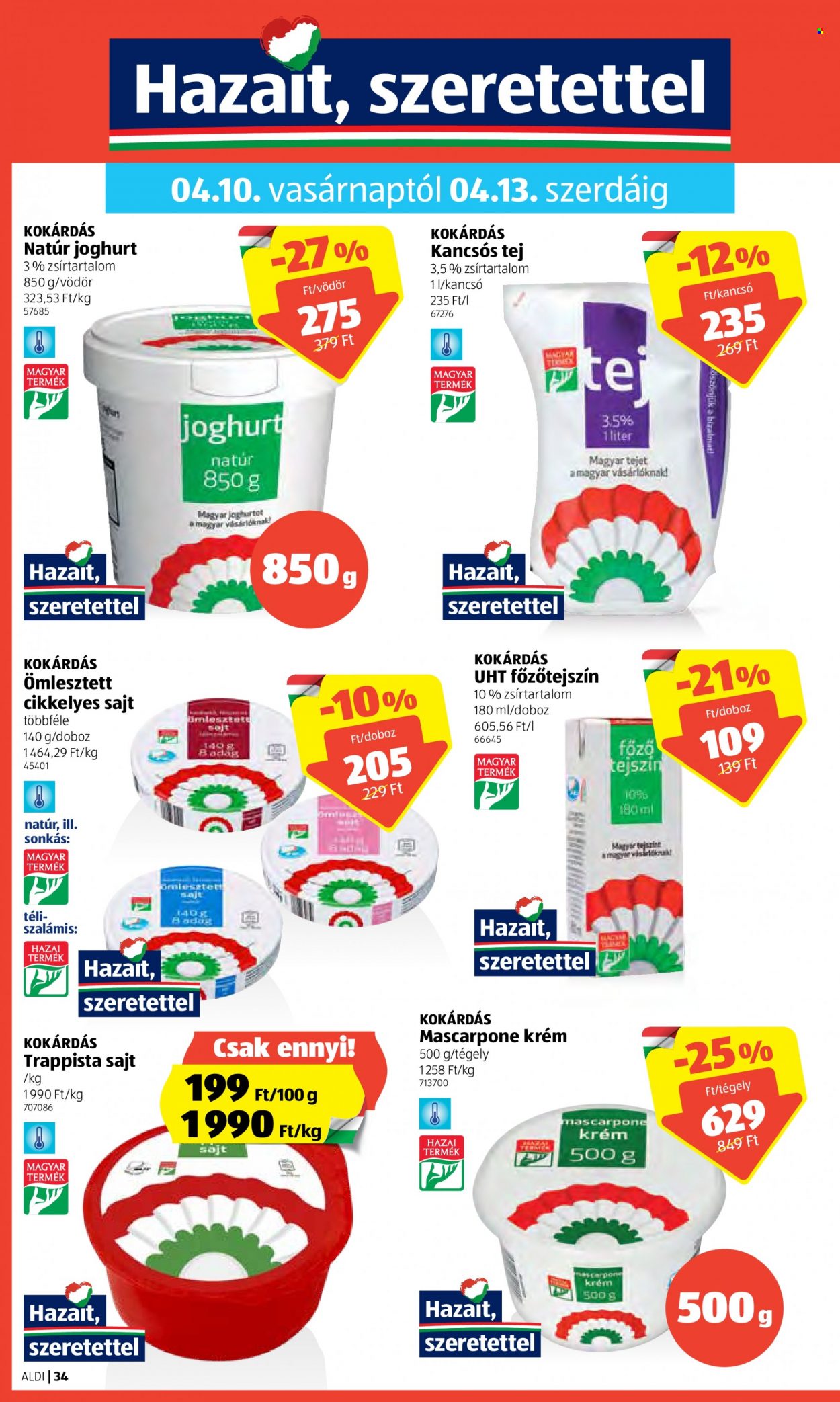 Aldi akciós újságok - 2022.04.07 - 2022.04.16. Oldal 34