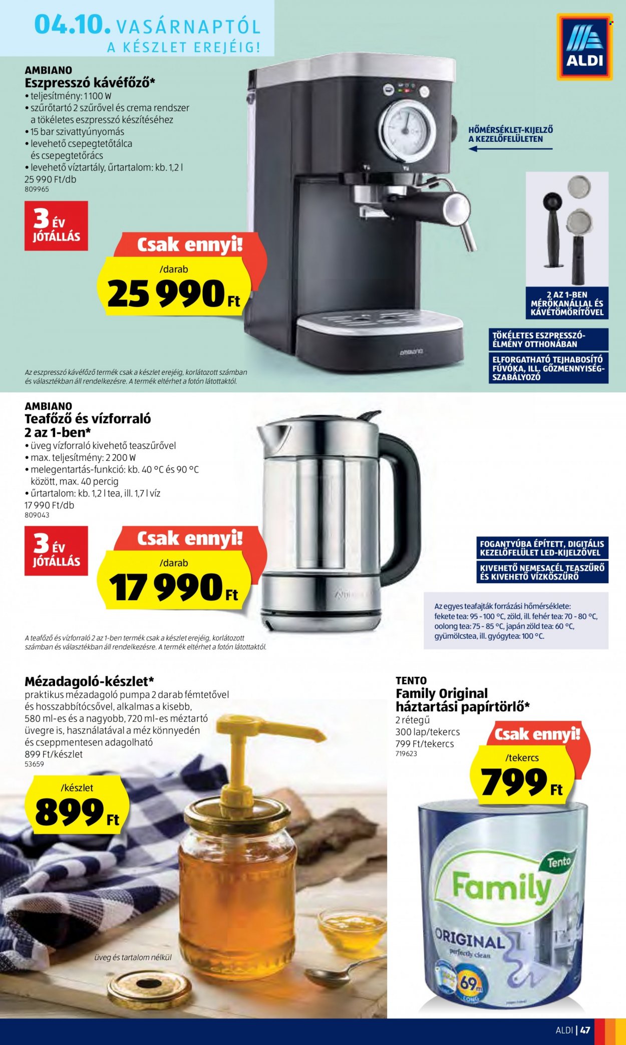 Aldi akciós újságok - 2022.04.07 - 2022.04.16. Oldal 47