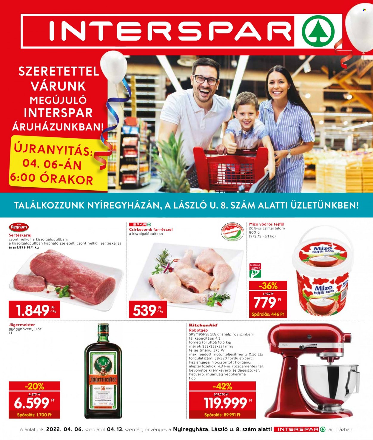 INTERSPAR akciós újságok - 2022.04.06 - 2022.04.13. Oldal 1