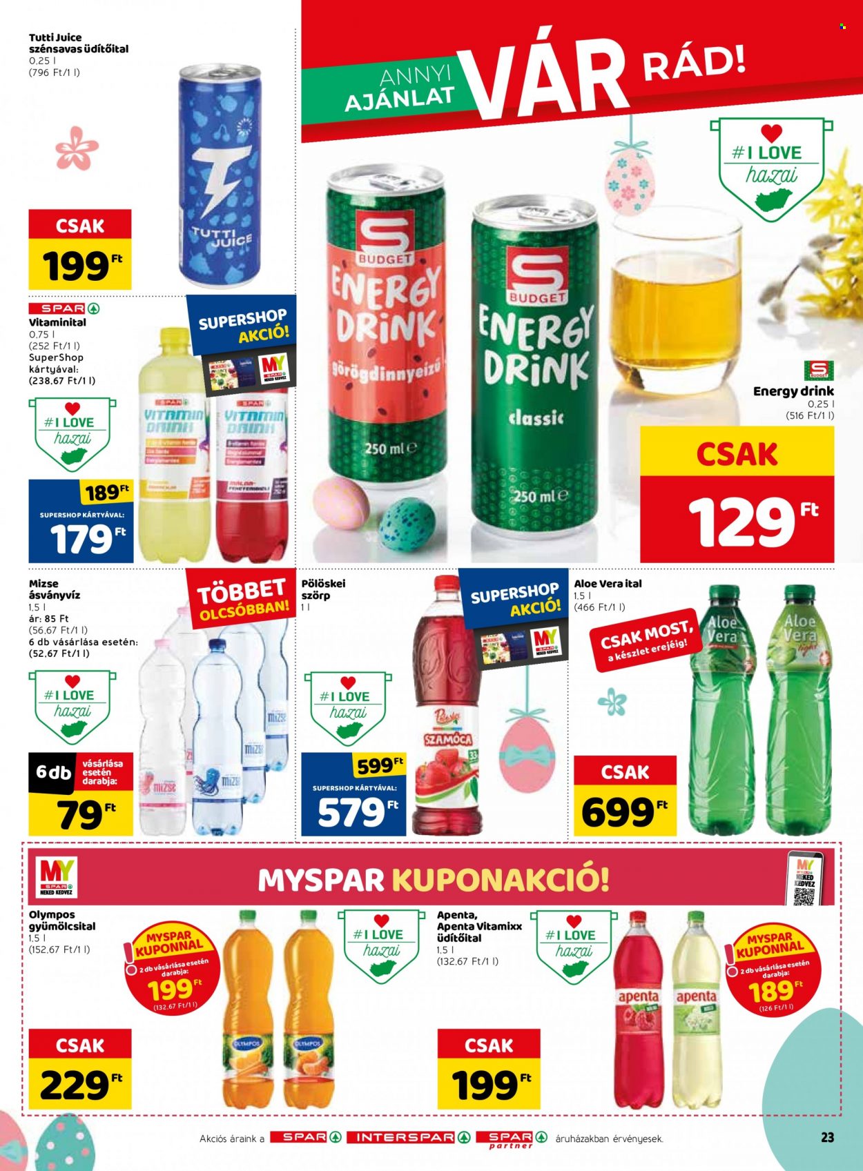 SPAR akciós újságok - 2022.04.07 - 2022.04.16. Oldal 29