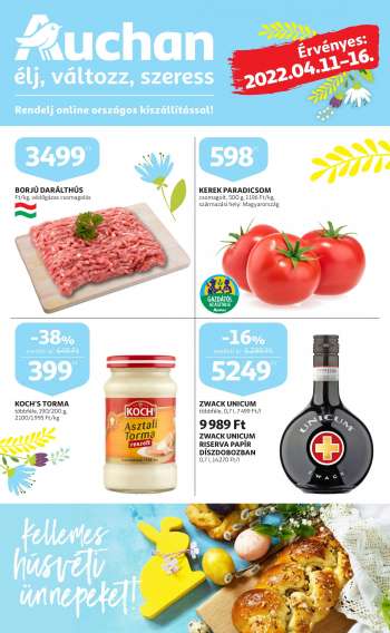 Újság Auchan - 2022.04.11 - 2022.04.16.