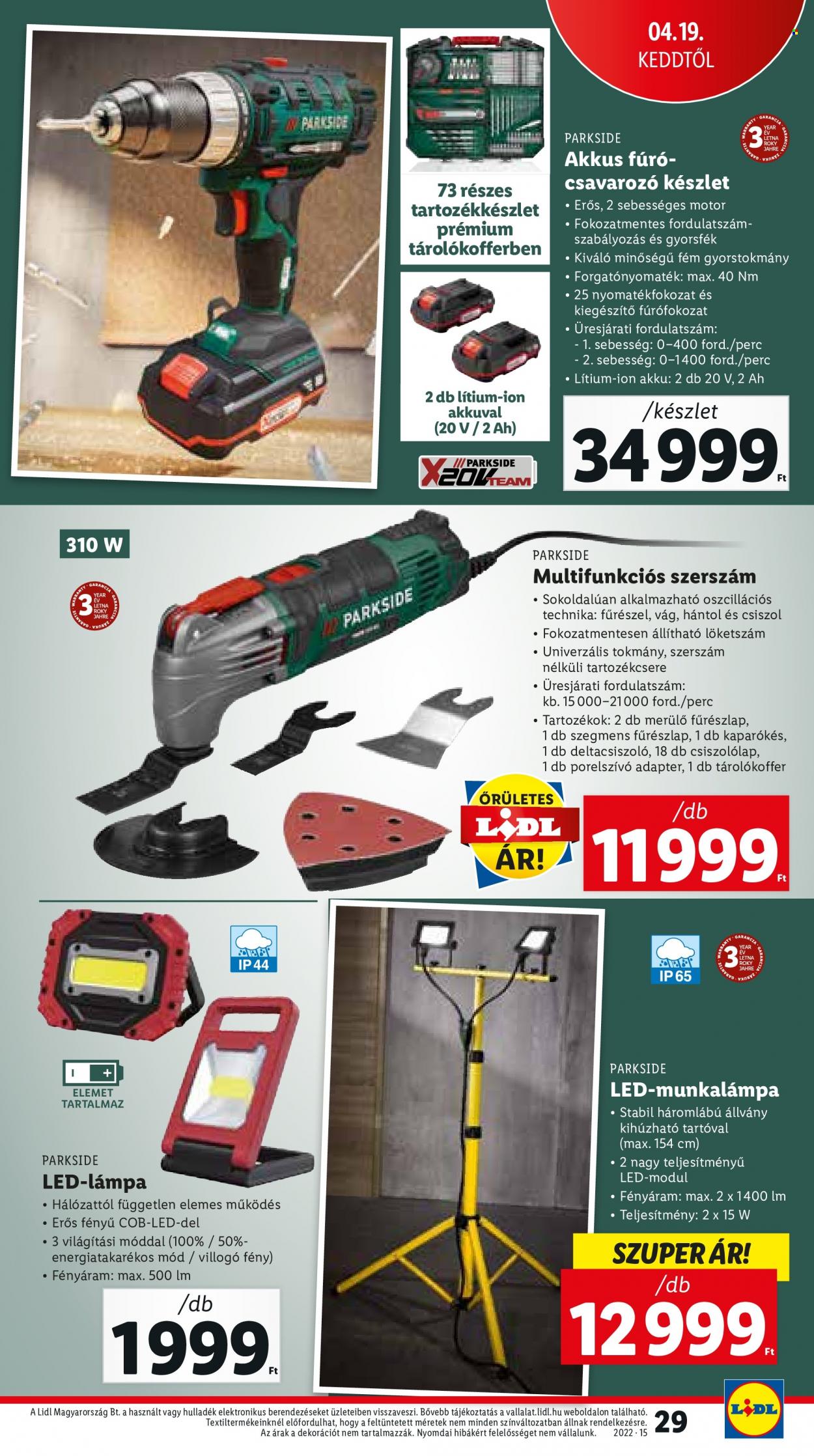 Lidl akciós újságok - 2022.04.13 - 2022.04.16. Oldal 29