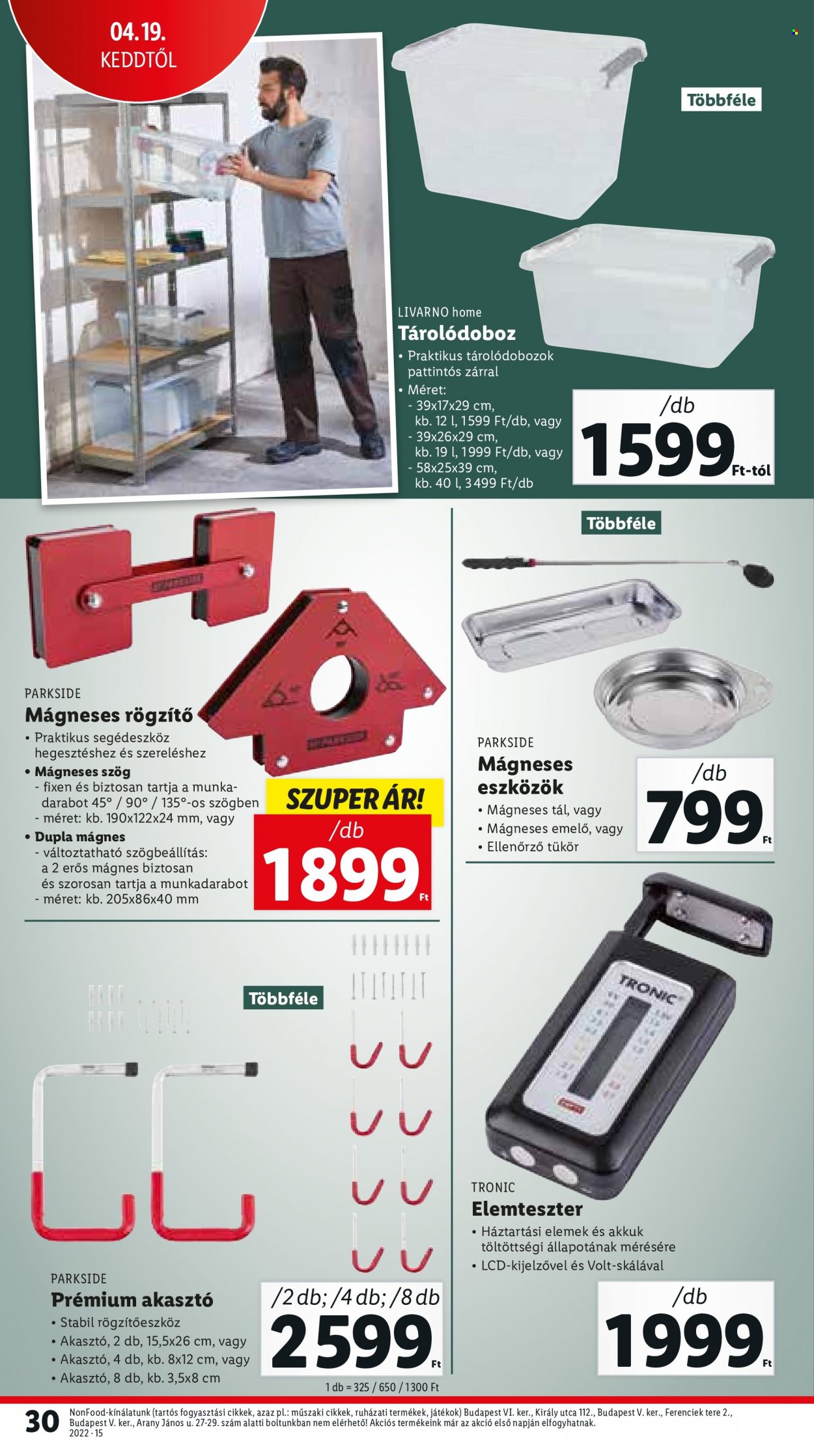 Lidl akciós újságok - 2022.04.13 - 2022.04.16. Oldal 30