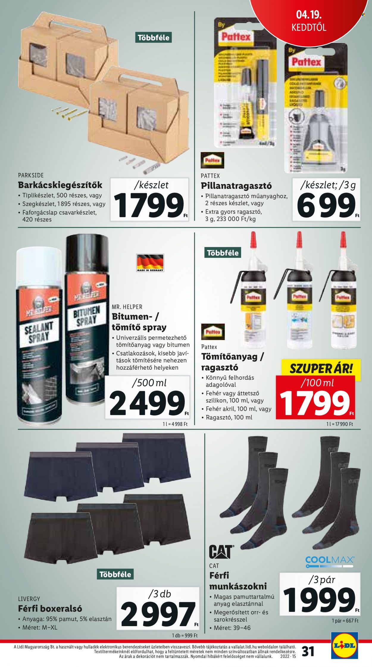 Lidl akciós újságok - 2022.04.13 - 2022.04.16. Oldal 31