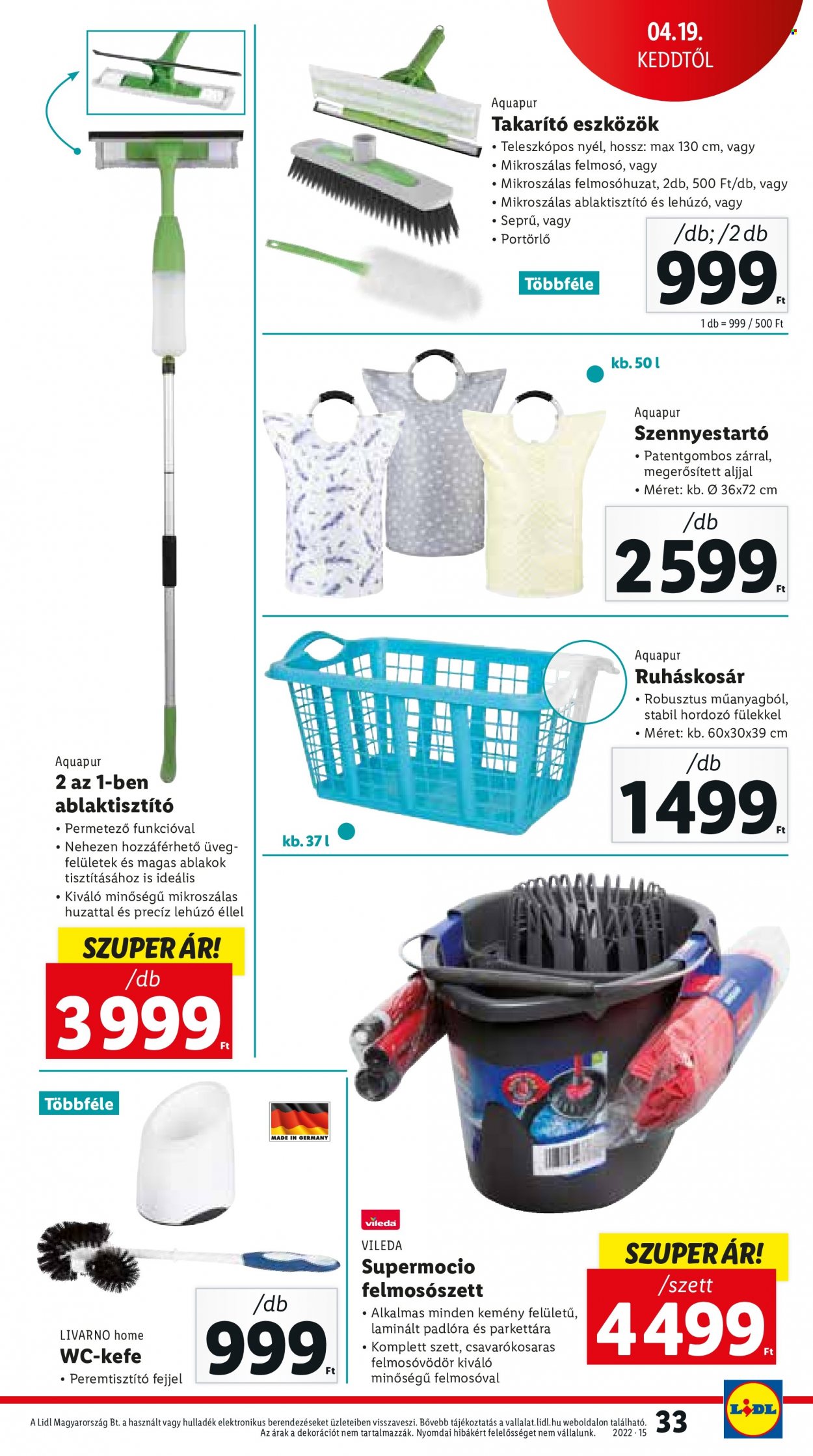 Lidl akciós újságok - 2022.04.13 - 2022.04.16. Oldal 33