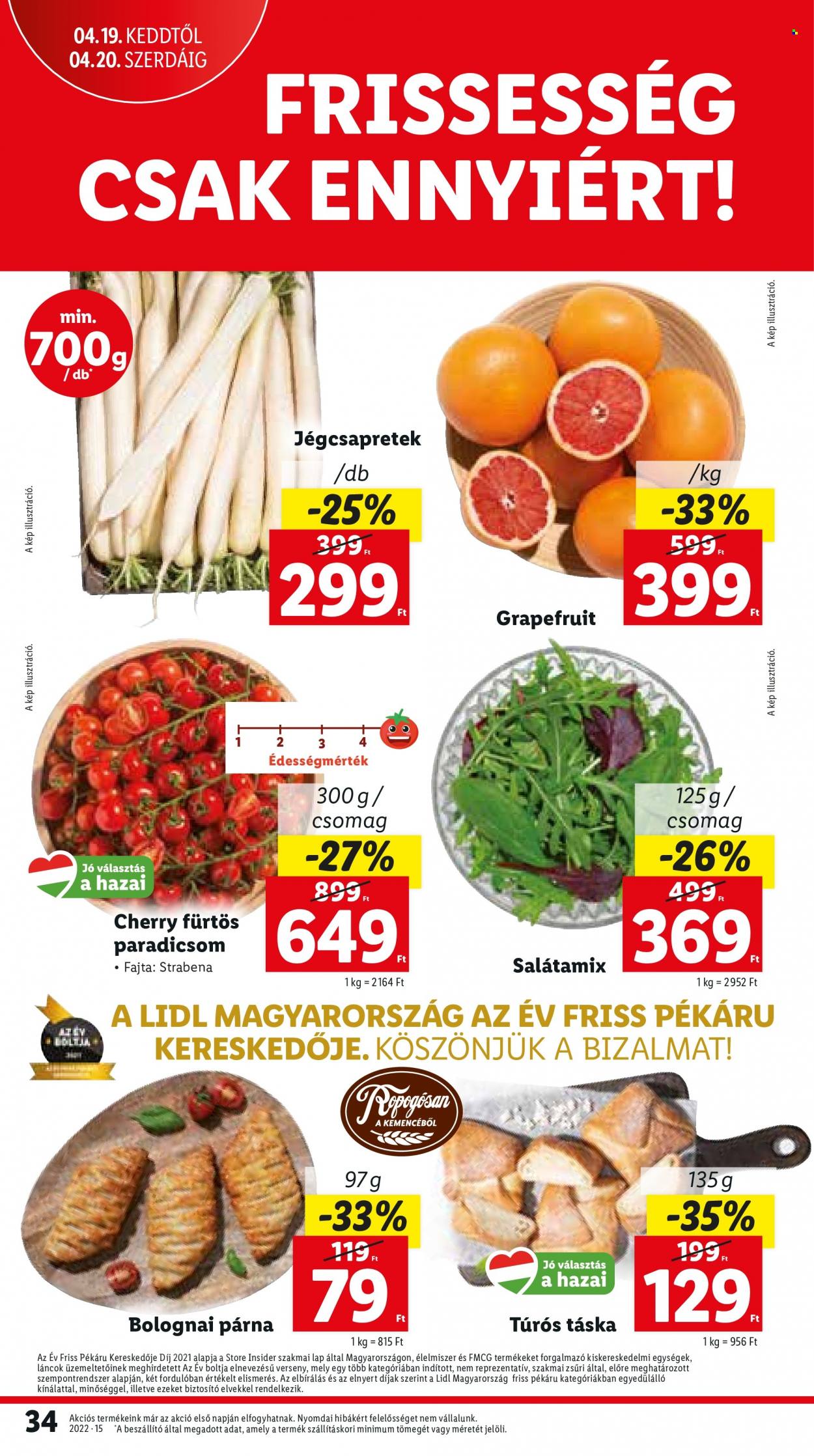 Lidl akciós újságok - 2022.04.13 - 2022.04.16. Oldal 34