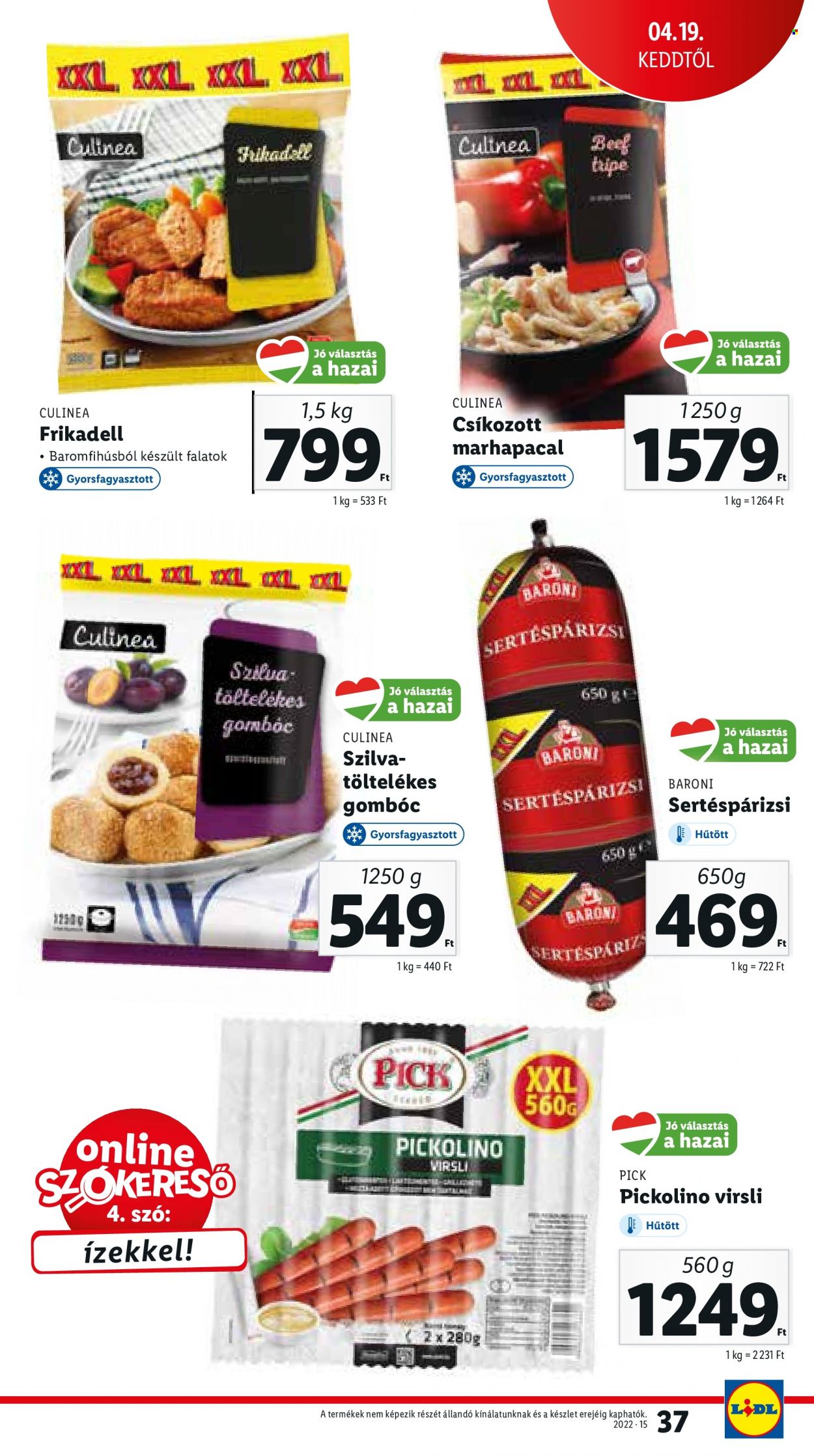 Lidl akciós újságok - 2022.04.13 - 2022.04.16. Oldal 37